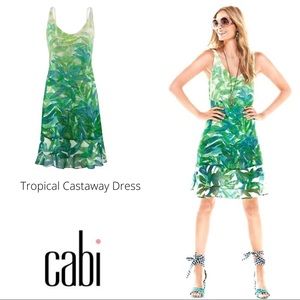 NWT  CAbi Castaway Dress in Tropical Print